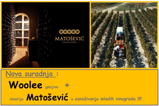 Nova suradnja - Woole gnojivo + vinarija Matošević